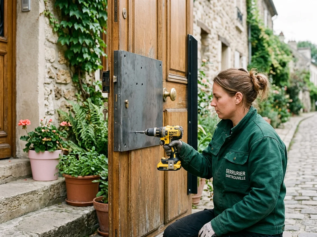 Blindage de porte à Sartrouville